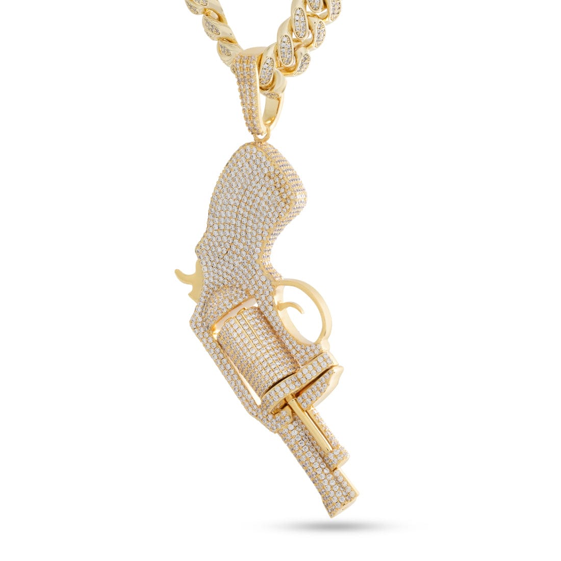 .38 Special Necklace  in  14K Gold / 5.5" by King Ice