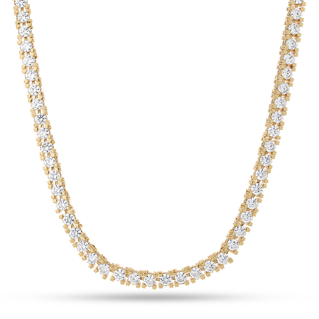 4mm Icy Tennis Chain  in  Gold Plated / 14K Gold / 20" by King Ice