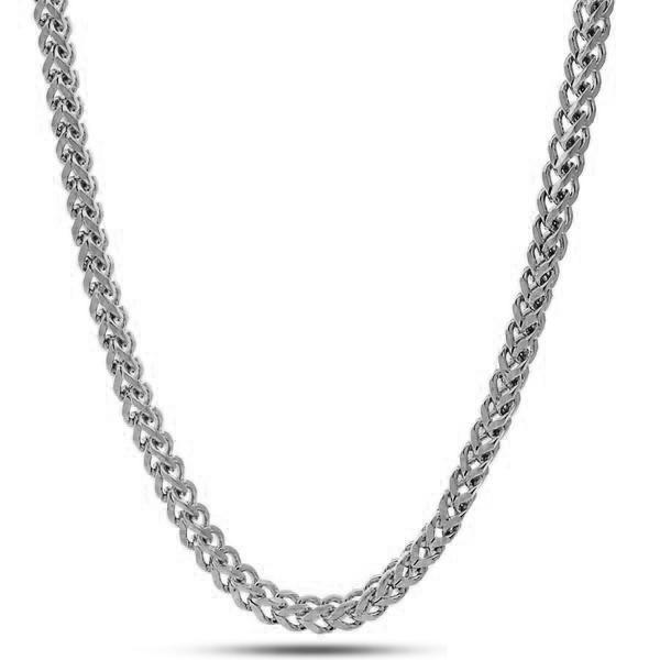 5mm Franco Chain  in  Gold Plated / White Gold / 18" by King Ice