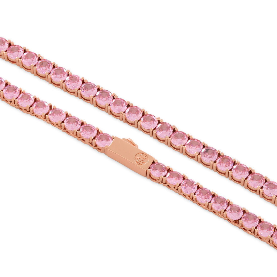 5mm Pink Tennis Chain  in  by King Ice