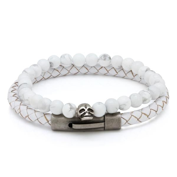 Attunement Bracelet Set  in  White / 8" by King Ice