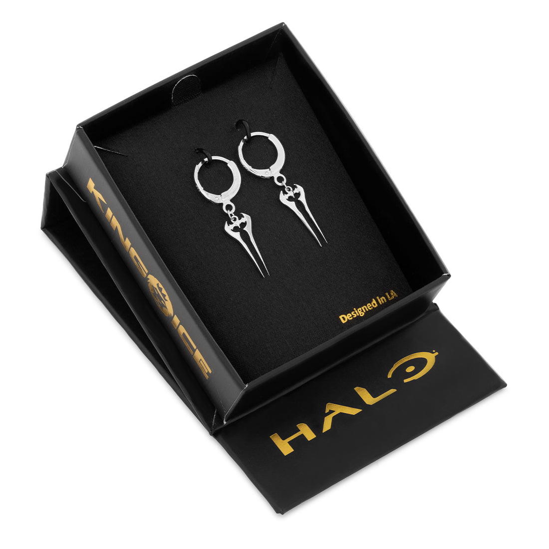 Halo x King Ice - Energy Sword Hanging Earrings  in  by King Ice