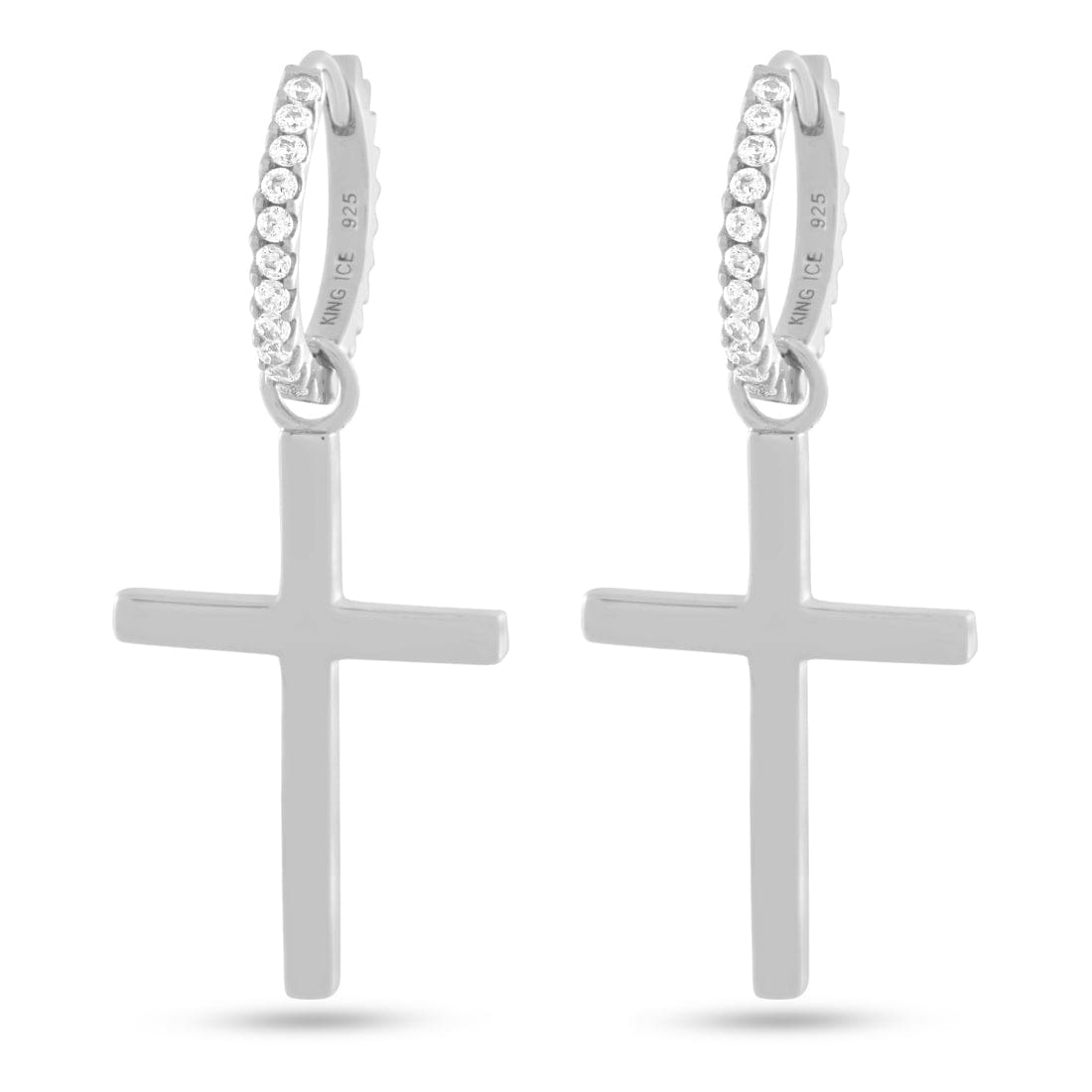 Cross of Centrality Earrings  in  by King Ice