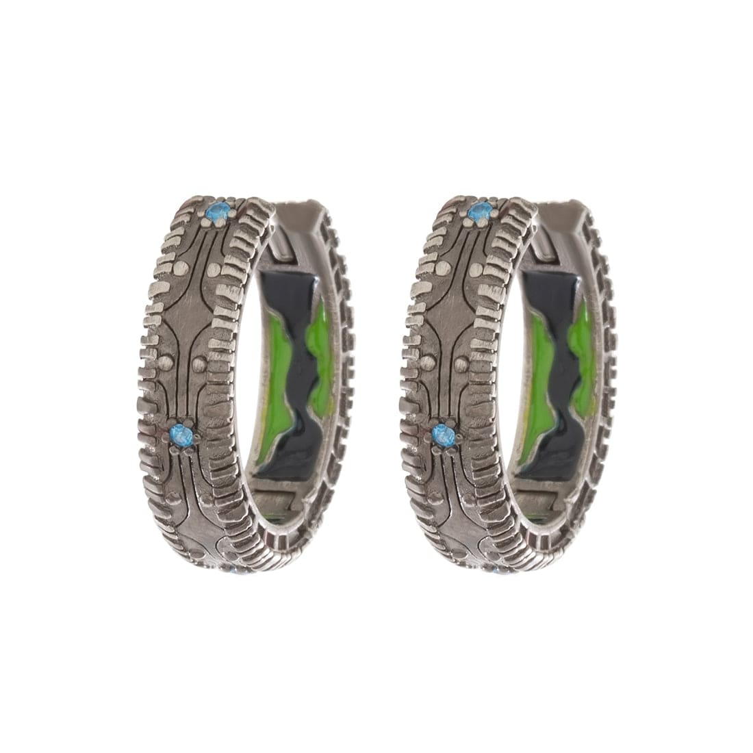 Halo x King Ice - 18mm Halo Hoop Earrings  in  18mm by King Ice