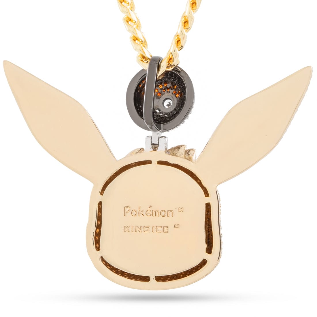 King Ice | Pokémon - Eevee Necklace  in  14K Gold / 1.9" by King Ice