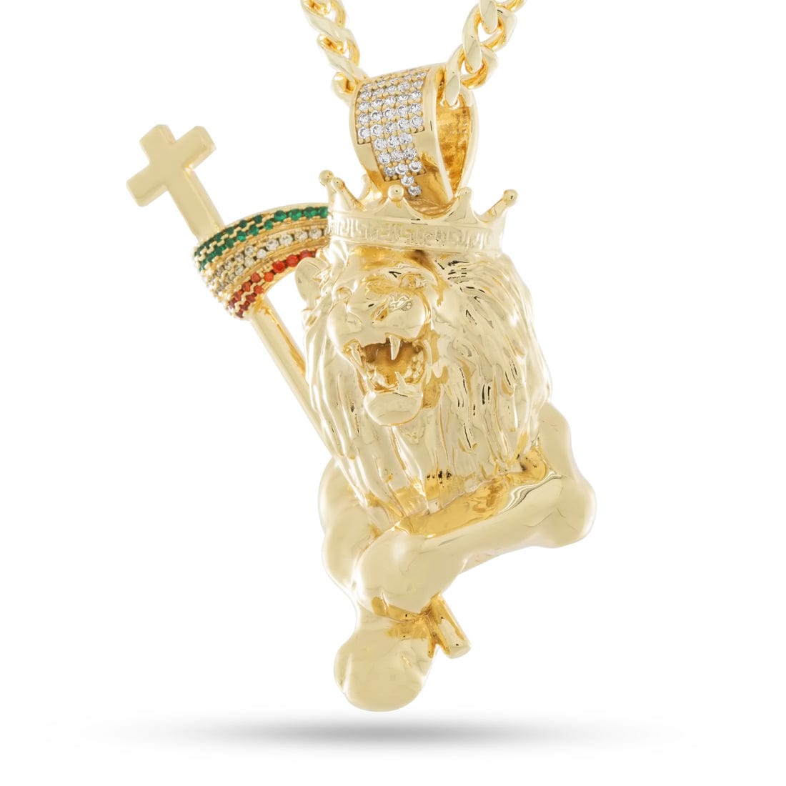 Lion of Judah Necklace  in  14K Gold by King Ice