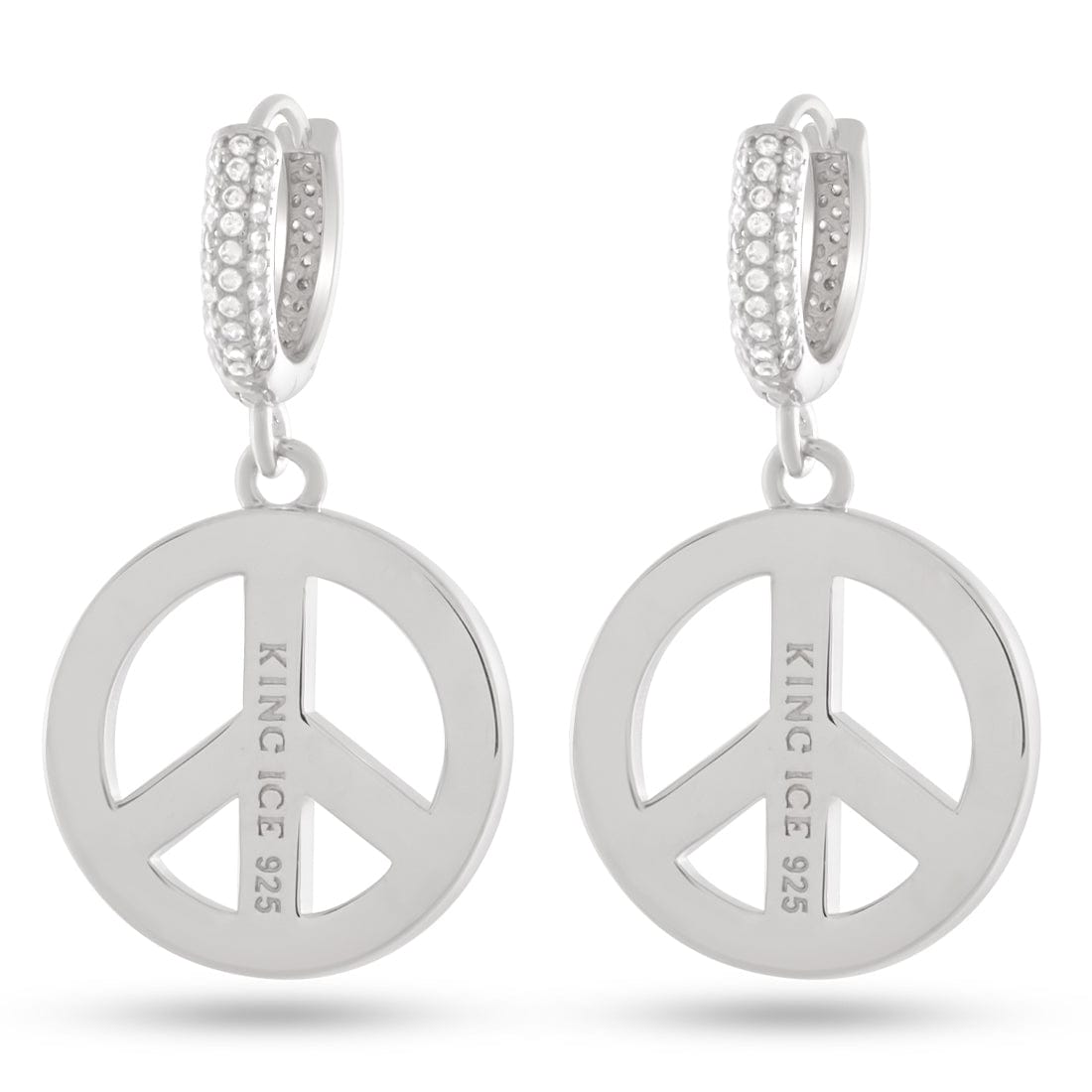 Peace and Love Earrings  in  by King Ice