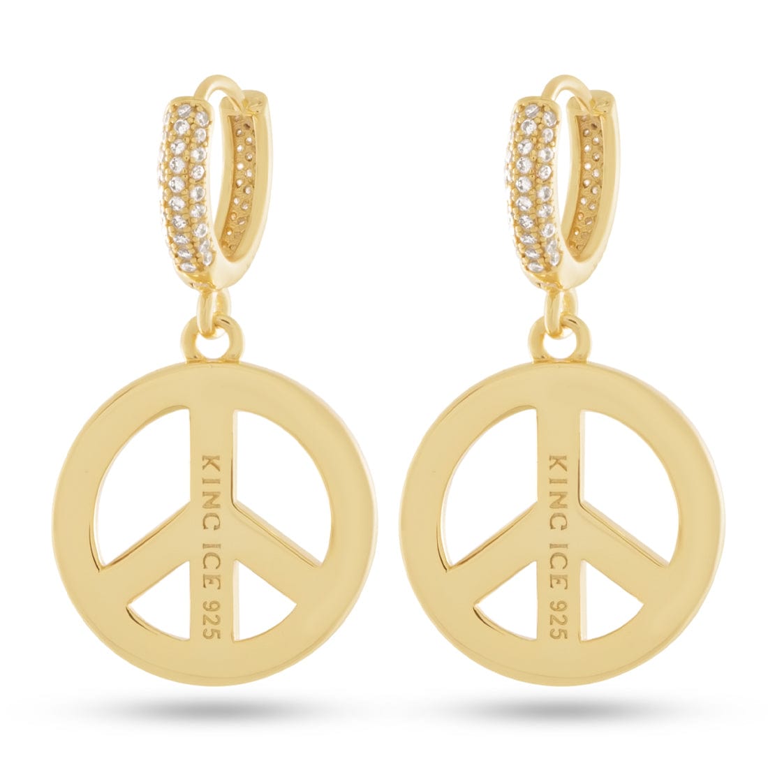 Peace and Love Earrings  in  by King Ice