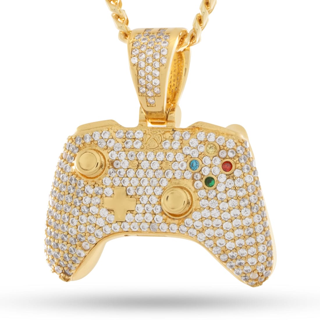 Xbox x King Ice - Controller Necklace  in  14K Gold / 1.4" by King Ice