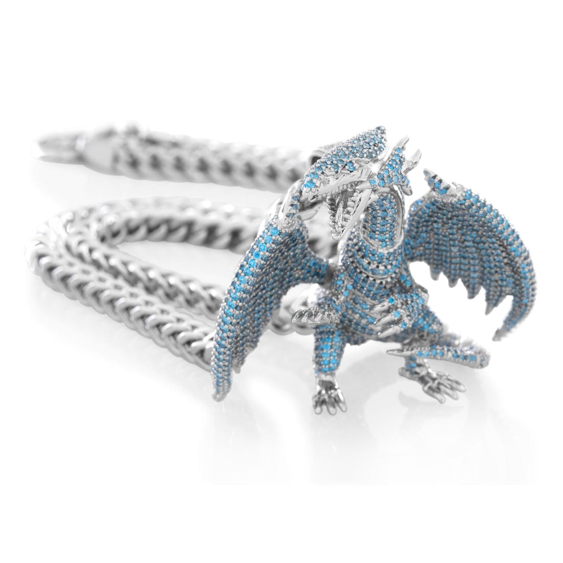 Yu-Gi-Oh! x King Ice - Blue Eyes White Dragon Necklace  in  by King Ice