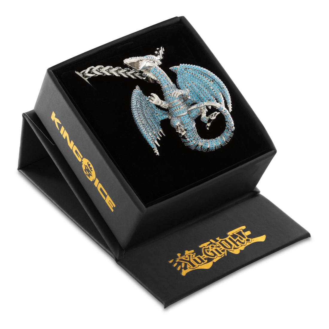 Yu-Gi-Oh! x King Ice - Blue Eyes White Dragon Necklace  in  by King Ice