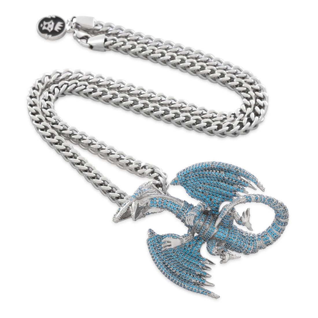 Yu-Gi-Oh! x King Ice - Blue Eyes White Dragon Necklace  in  by King Ice