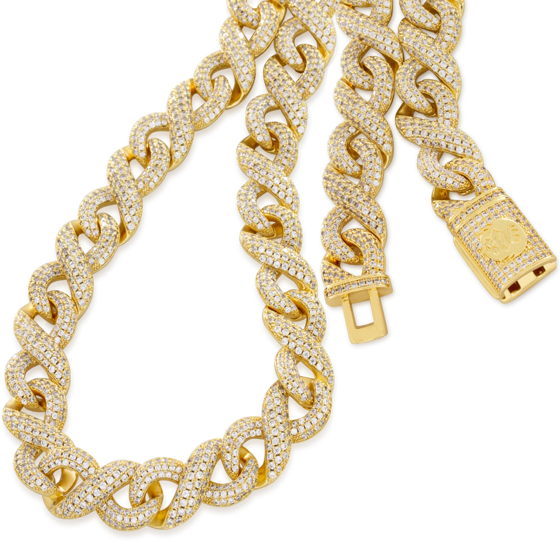 15mm Infinity Link Chain  in  by King Ice