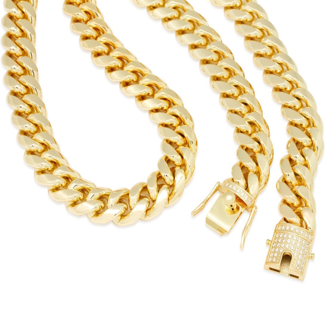 16mm Miami Cuban Link Chain  in  by King Ice