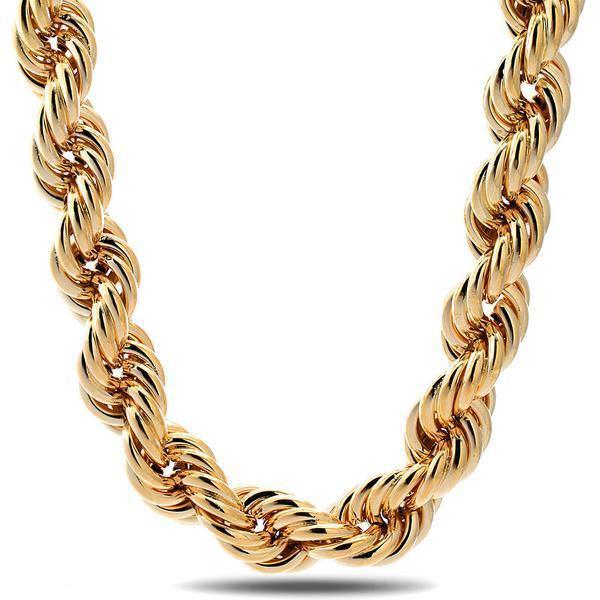 25mm Dookie Chain  in  14K Gold / 24" by King Ice