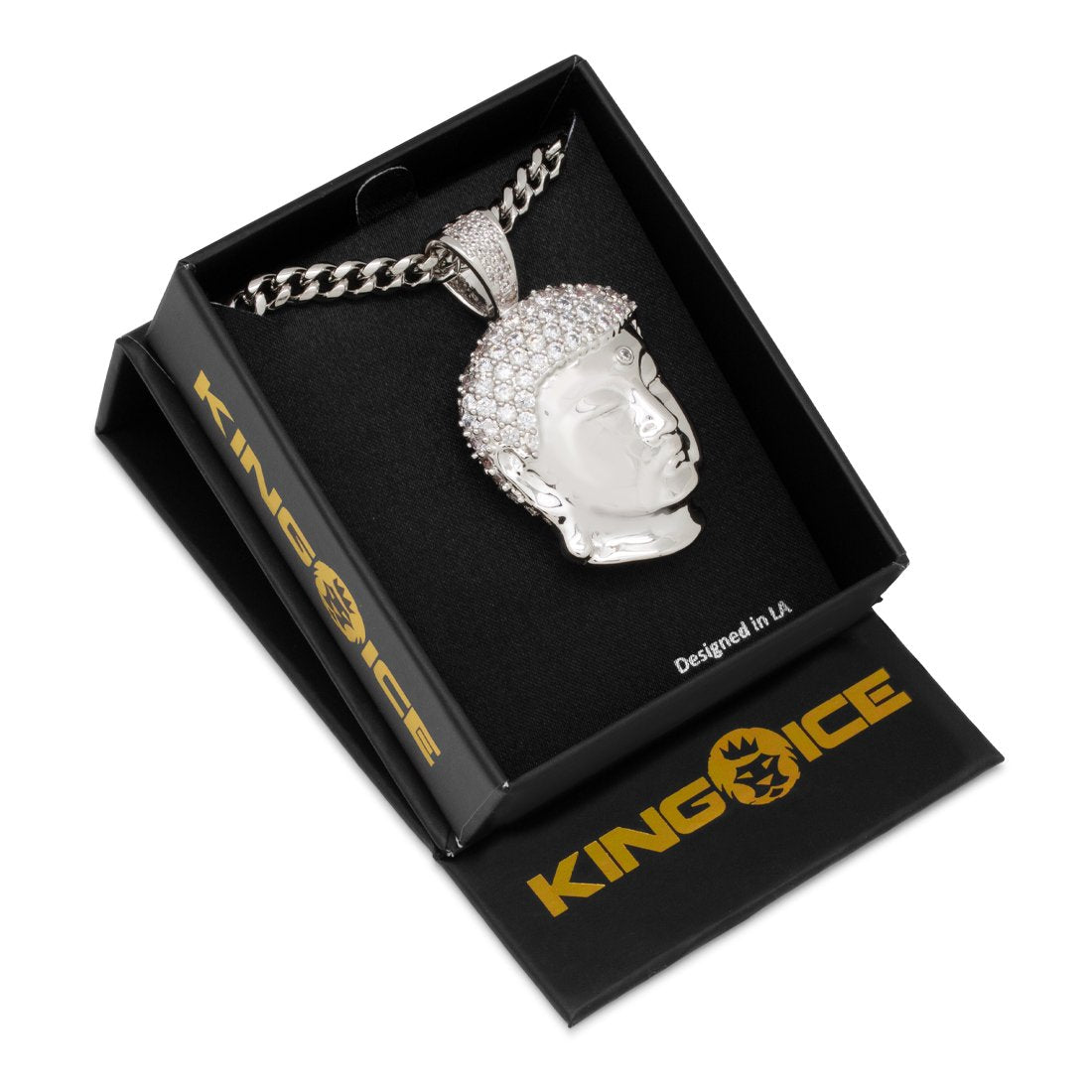 3D Boss Enlightened Buddha Necklace  in  by King Ice