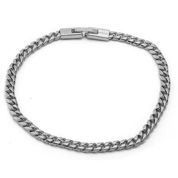 3mm Miami Cuban Link Bracelet  in  Gold Plated / White Gold / 7" by King Ice