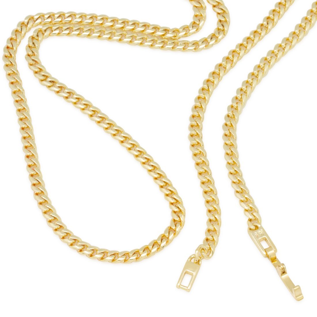 3mm Miami Cuban Link Chain Choker Set  in  by King Ice