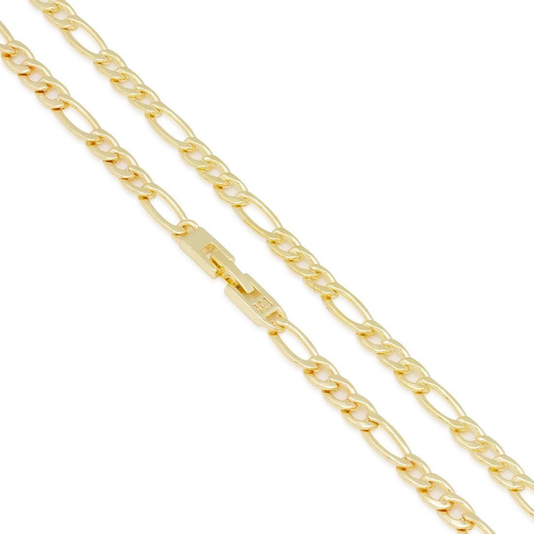 5mm Figaro Chain Choker Set  in  by King Ice