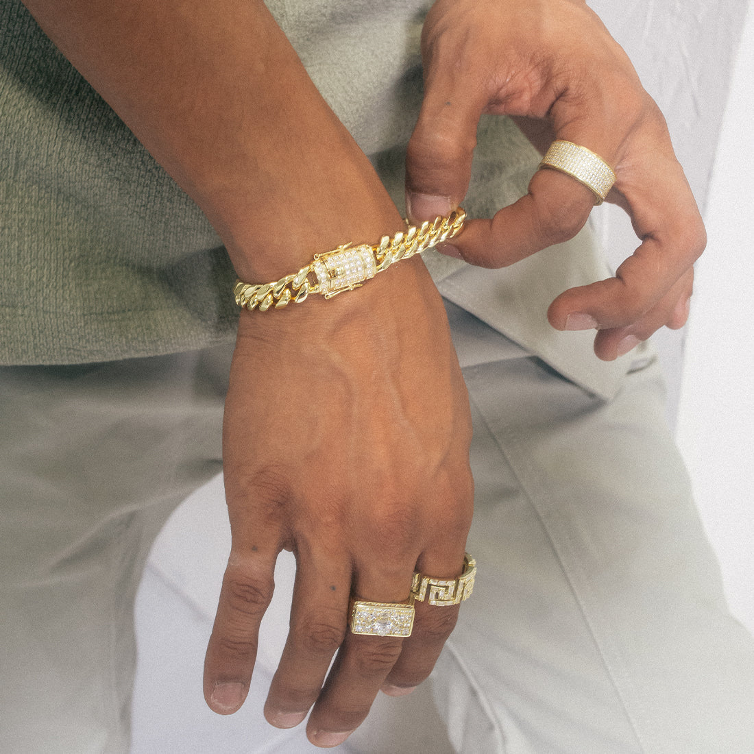 5mm Miami Cuban Link Bracelet  in  by King Ice