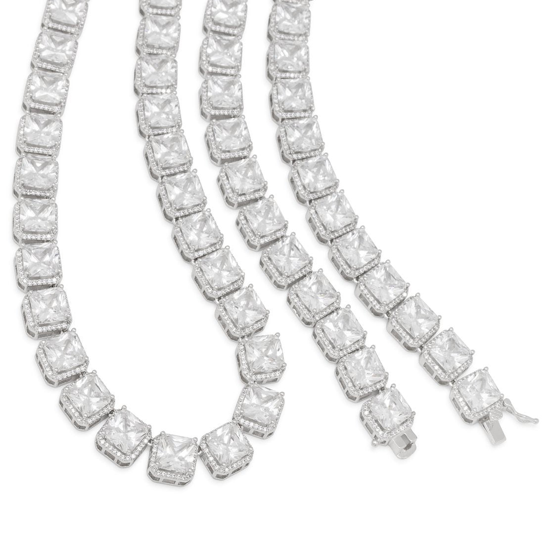 5mm Princess-Cut Tennis Chain  in  by King Ice