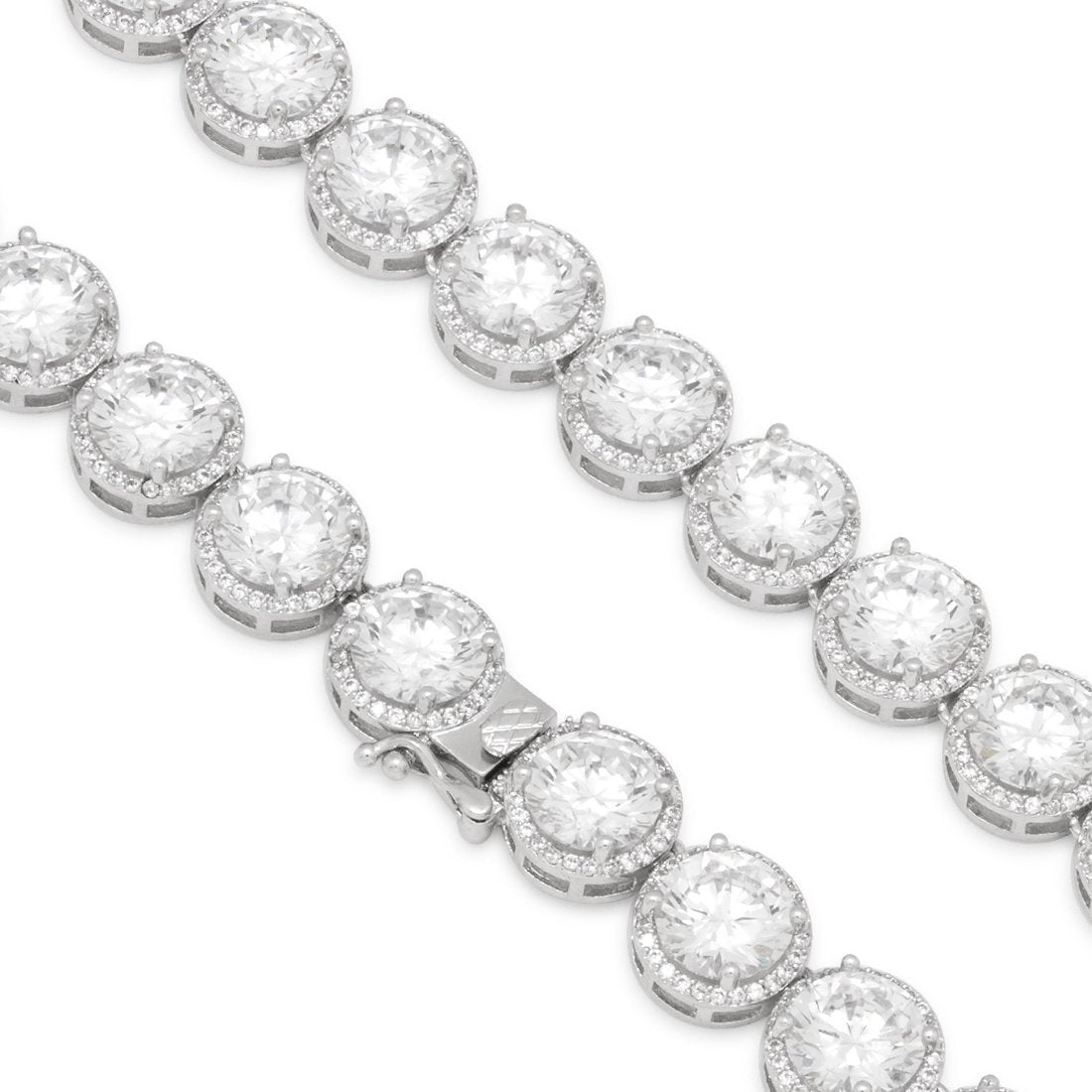 8mm Bezel-Set Tennis Chain  in  by King Ice