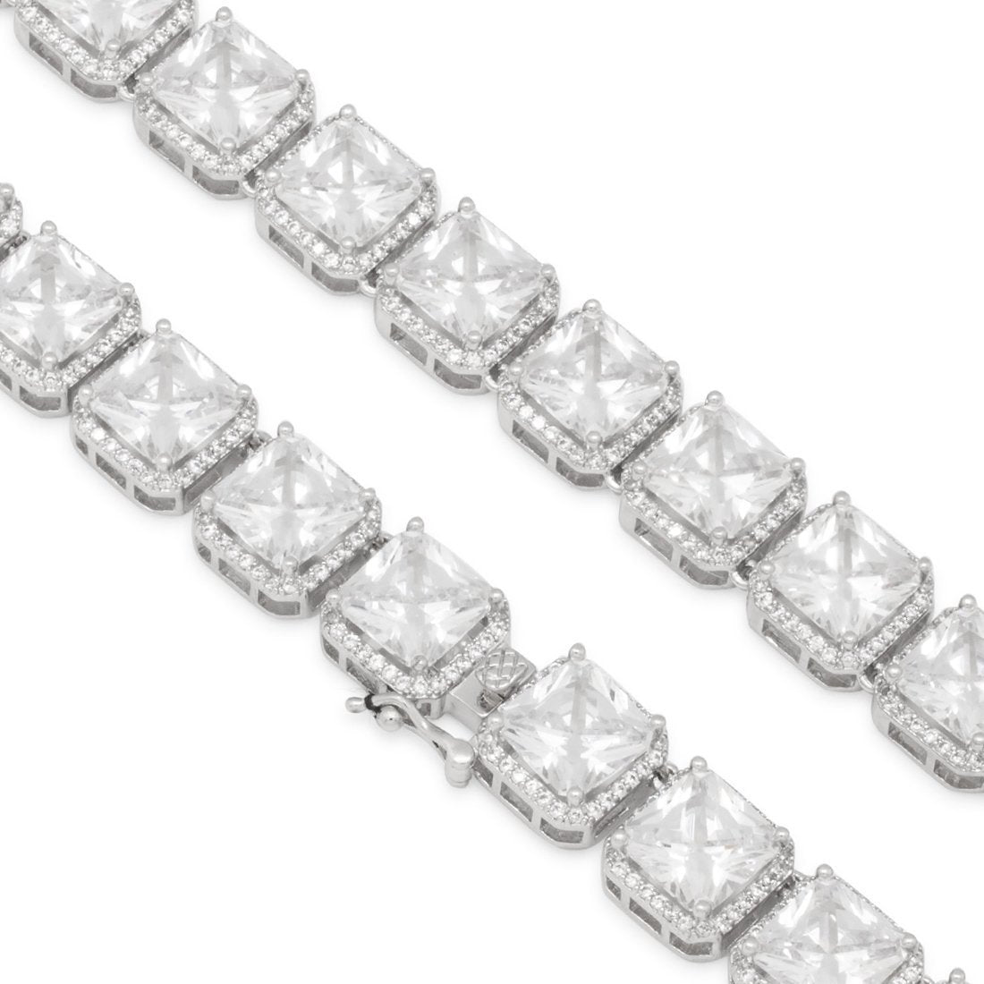 8mm Princess-Cut Tennis Chain  in  by King Ice