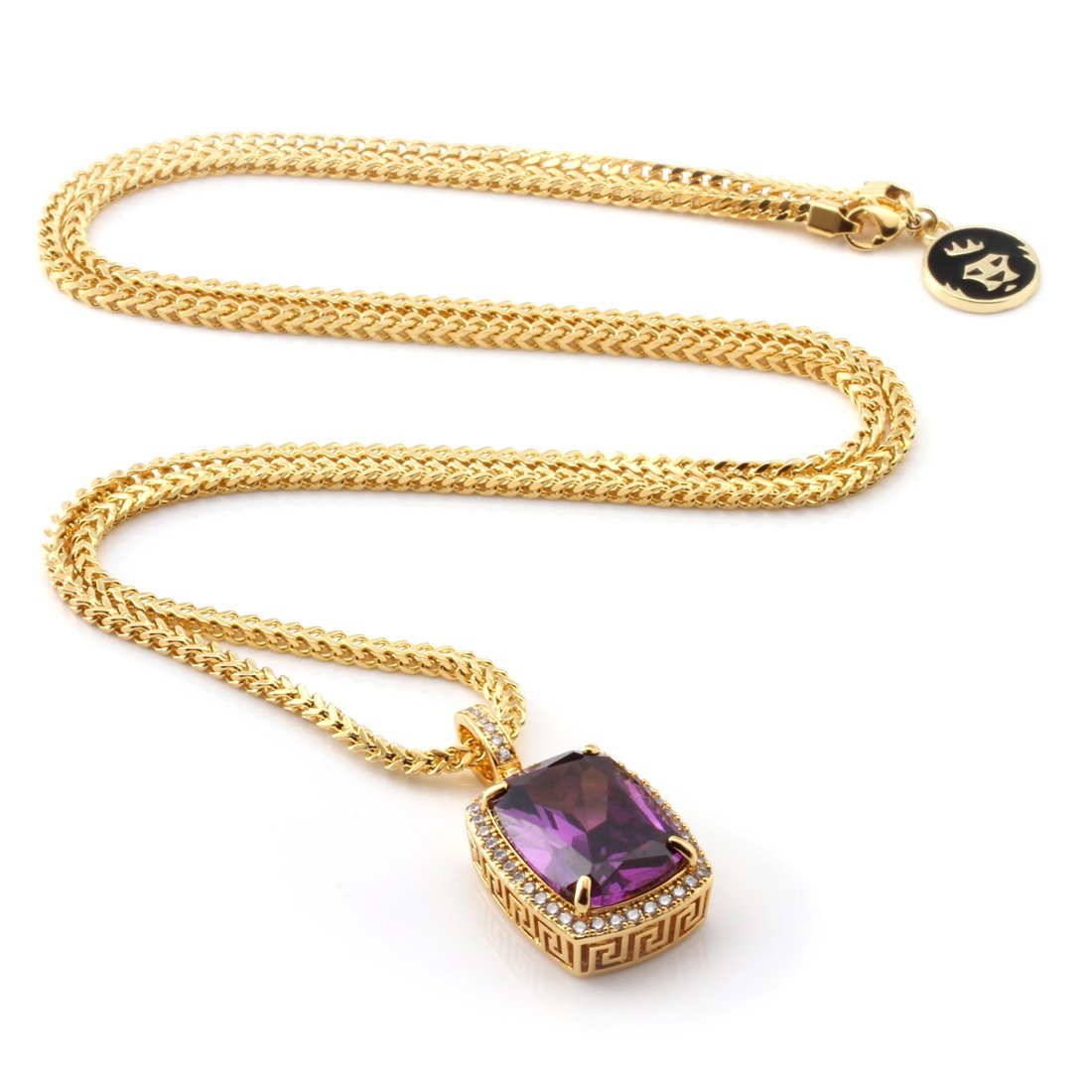 Amethyst Crown Julz Necklace  in  by King Ice