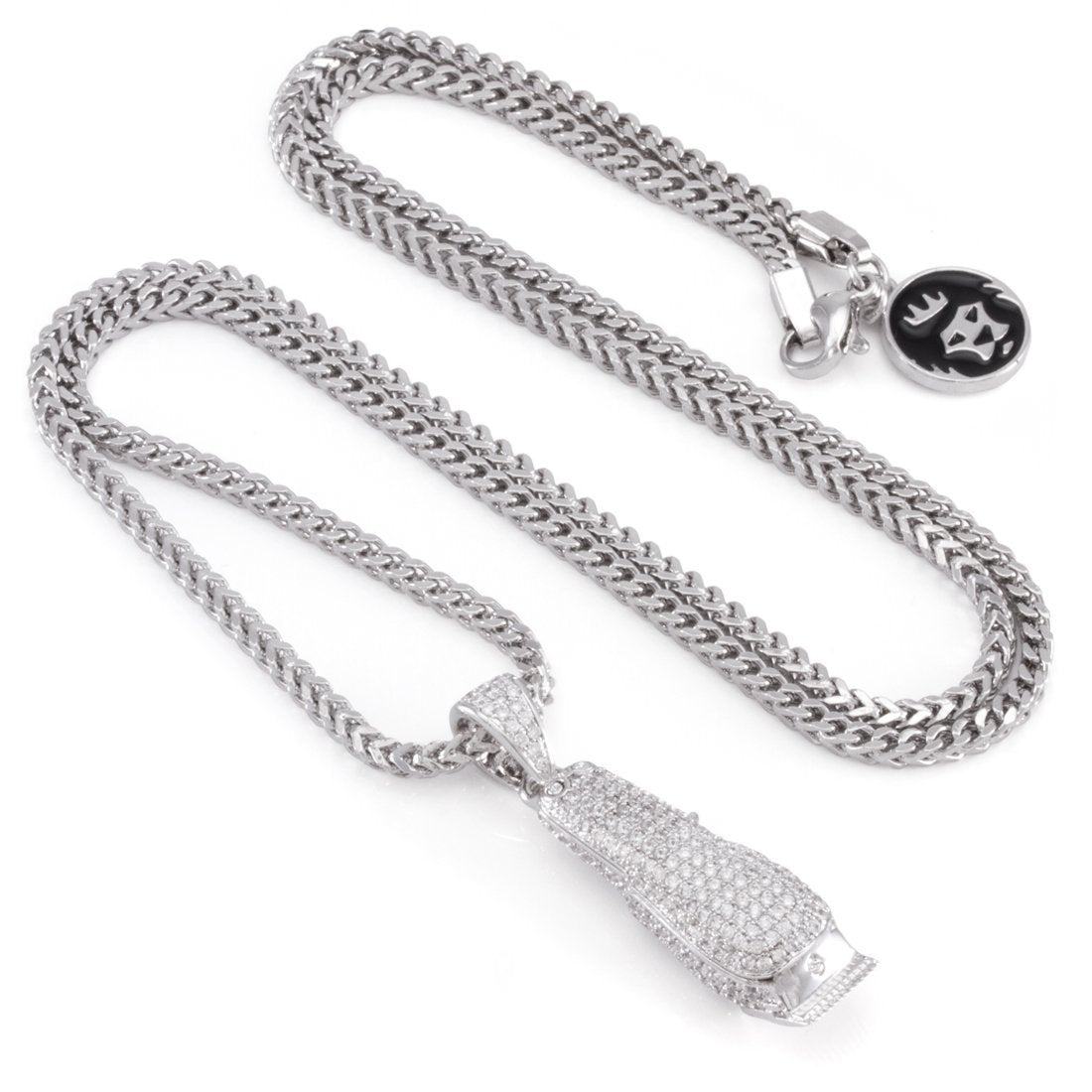 Barber Shop Clippers Necklace  in  by King Ice