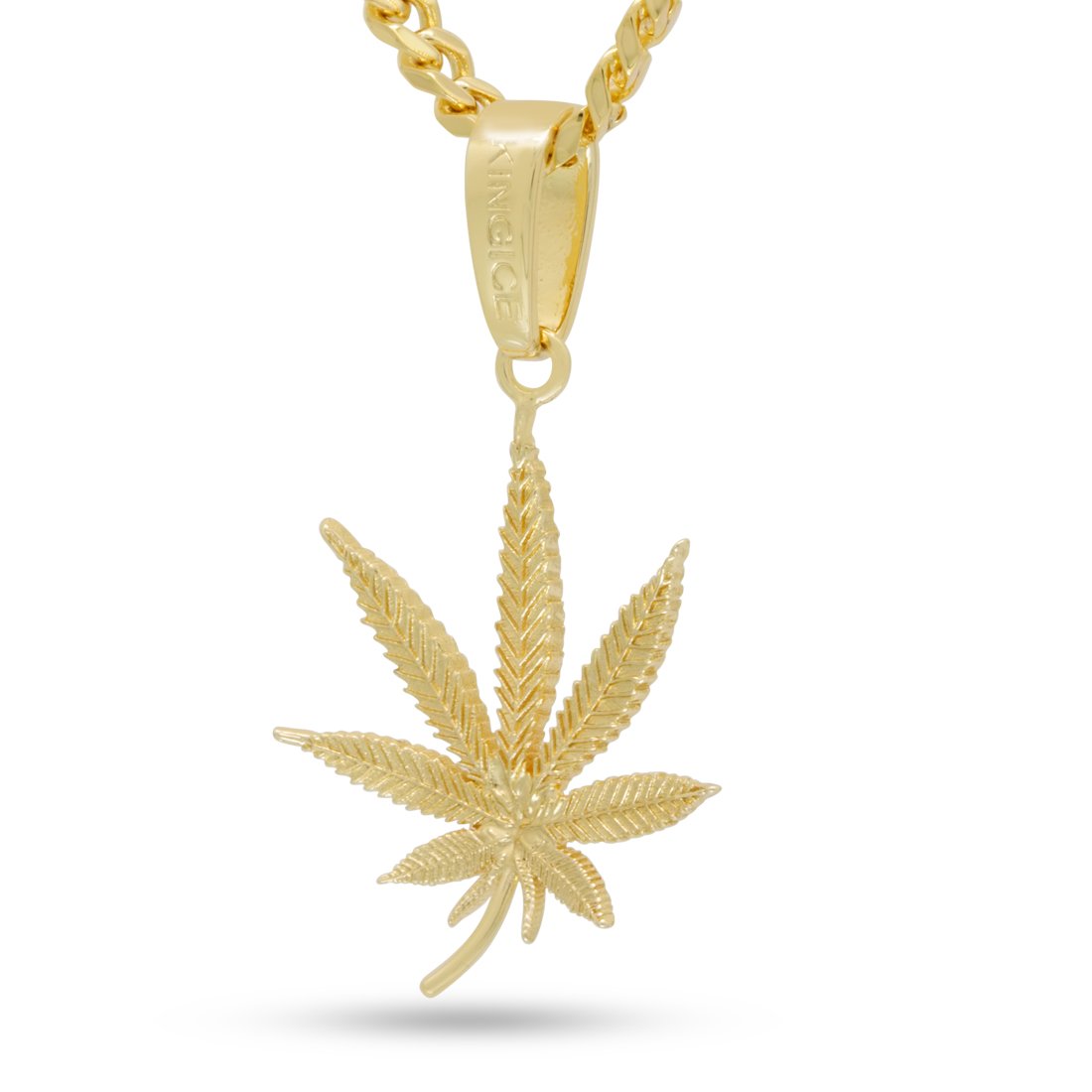 Cannabis Leaf Necklace  in  by King Ice