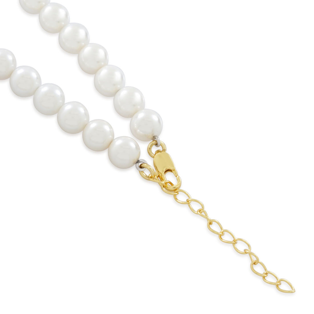 Cannabis Leaf Pearl Necklace  in  Gold Plated / 14K Gold / 1.2" by King Ice