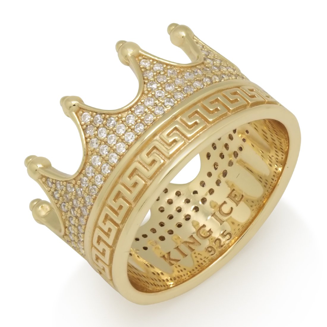 Crown Ring  in  Sterling Silver / 14K Vermeil / 7 by King Ice