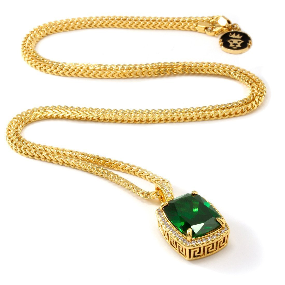 Emerald Crown Julz Necklace  in  by King Ice