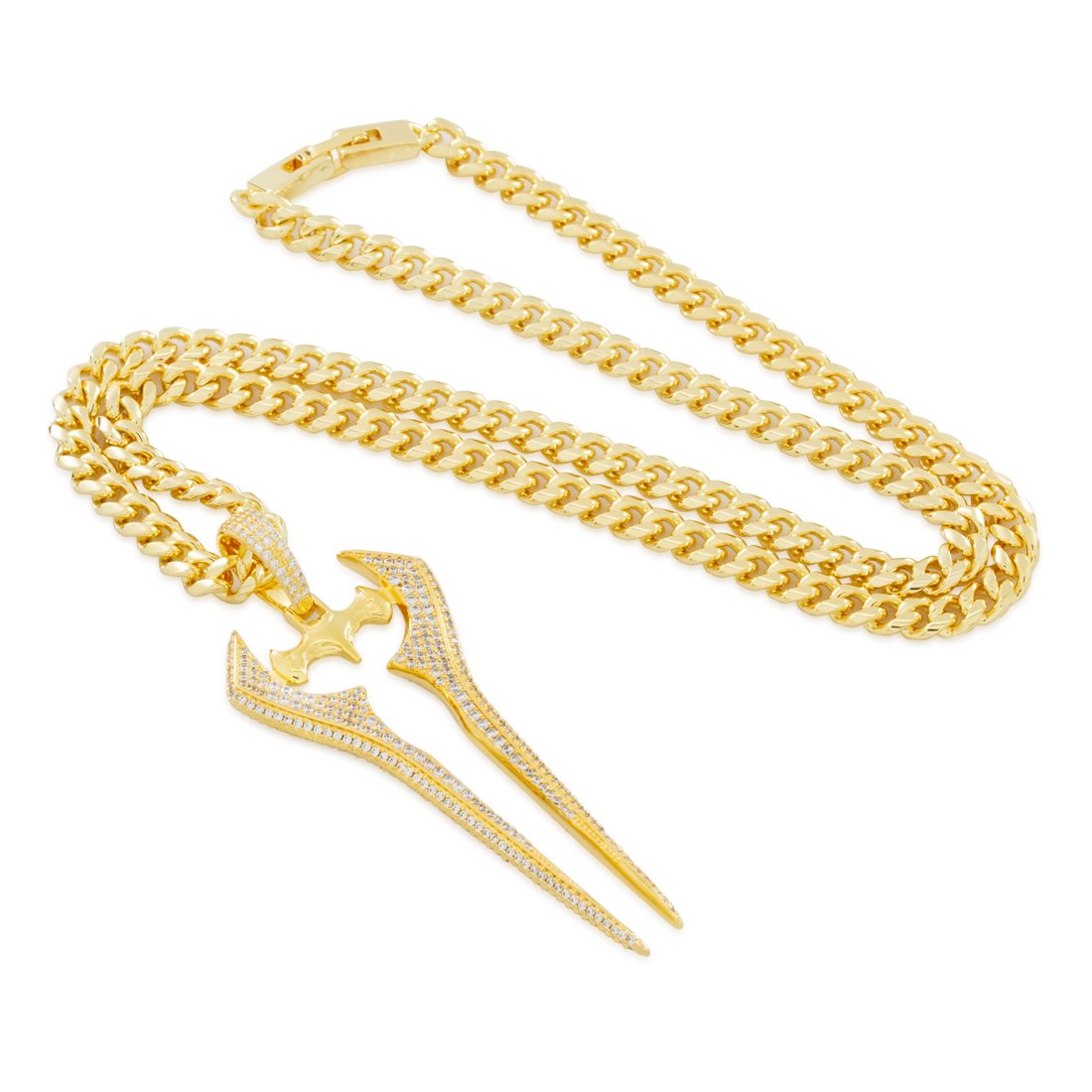 Halo x King Ice - Iced Energy Sword Necklace  in  by King Ice