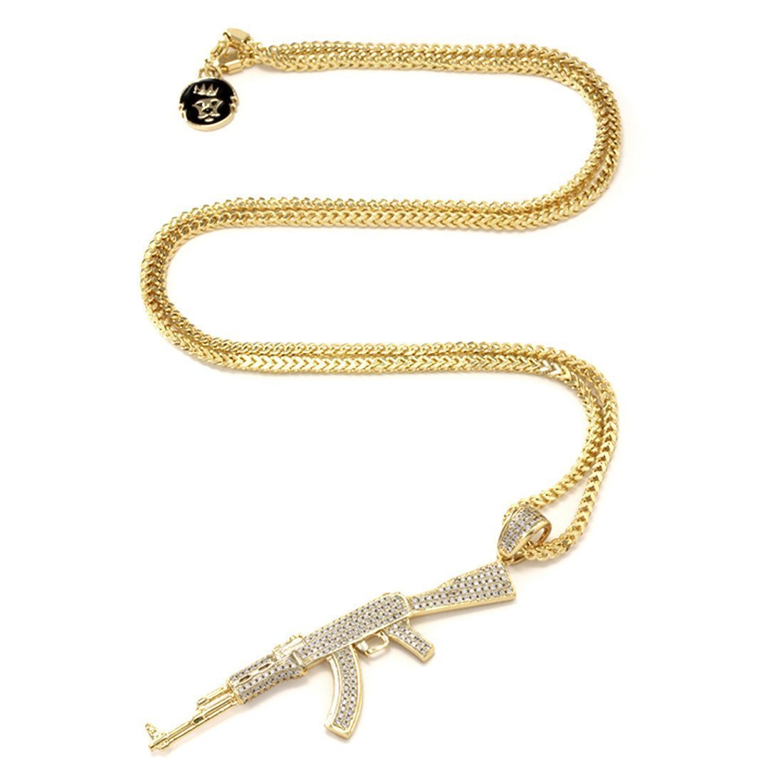 Iced AK-47 Necklace  in  by King Ice