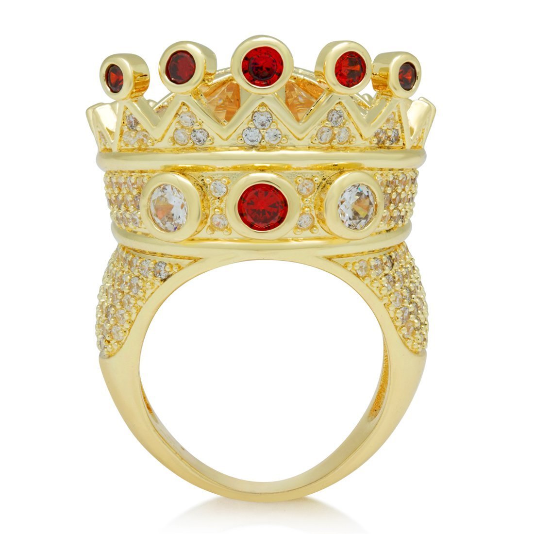 Iced Crown Ring  in  by King Ice