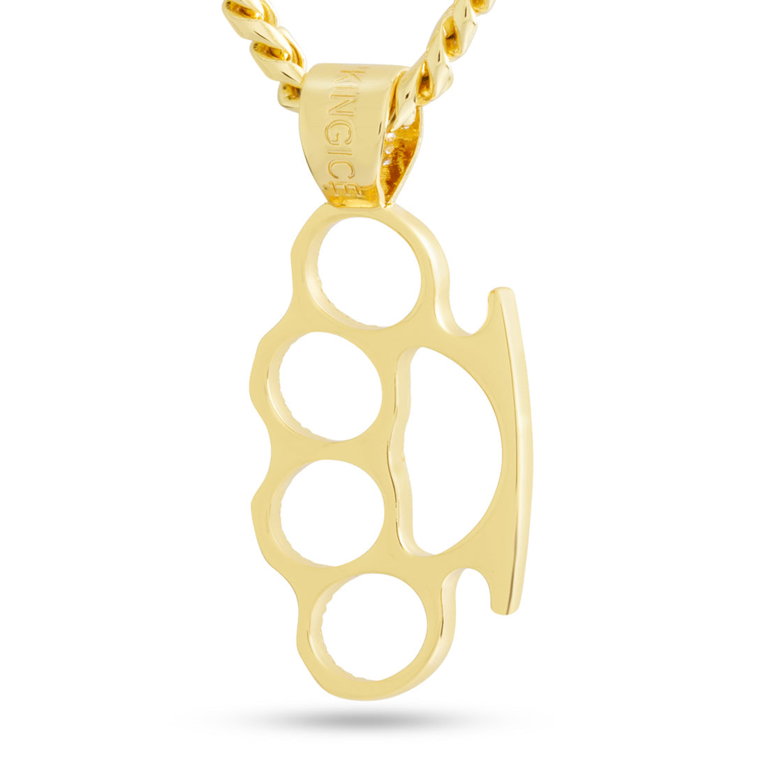 Iced Knuckle Dusters Necklace  in  by King Ice