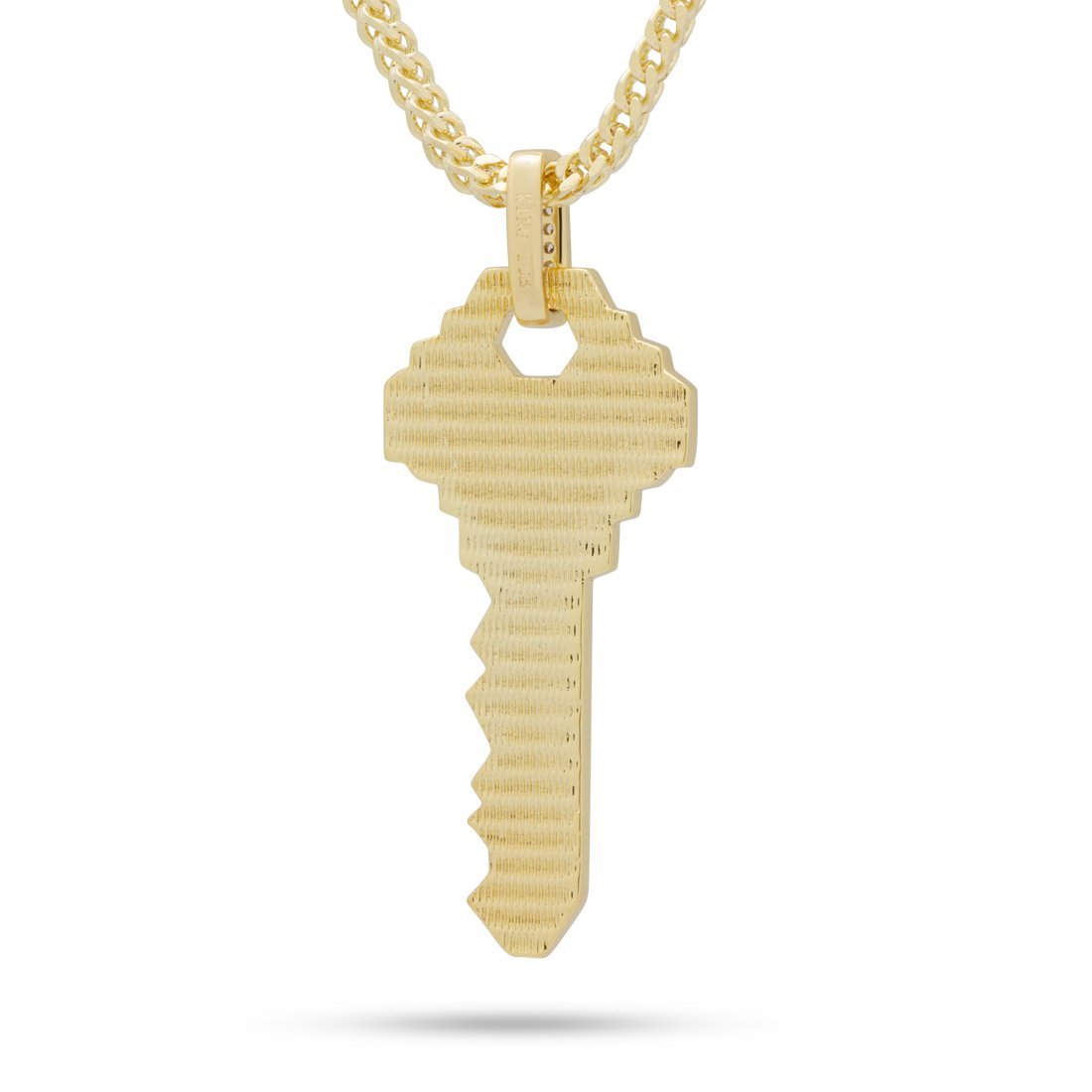 Key to Love Necklace Set  in  14K Gold / 2.1" by King Ice