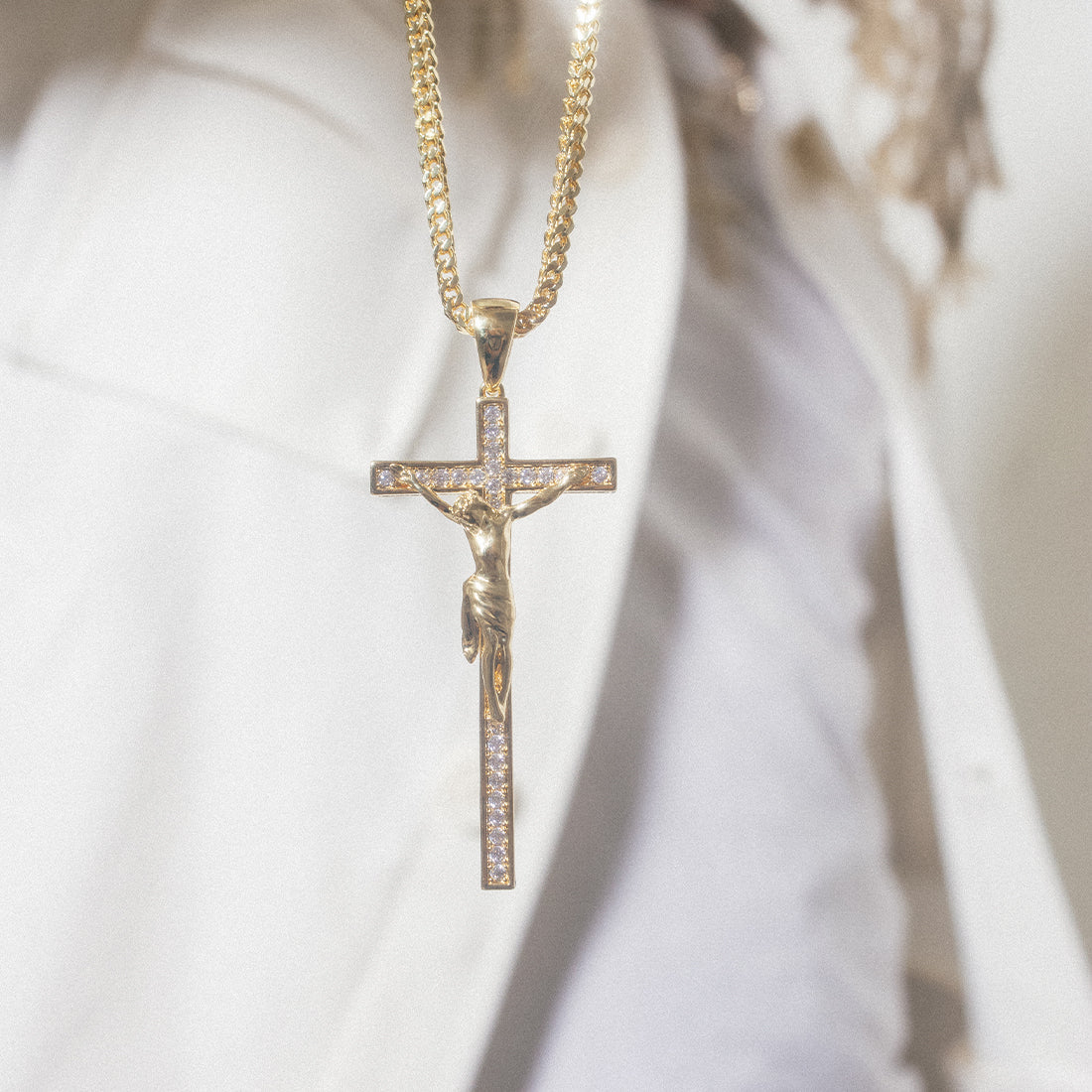 Latin Crucifix Necklace  in  by King Ice