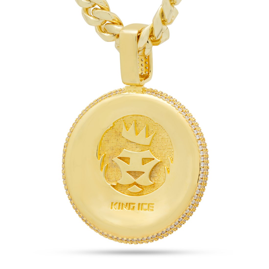 Lion Shield Necklace  in  by King Ice