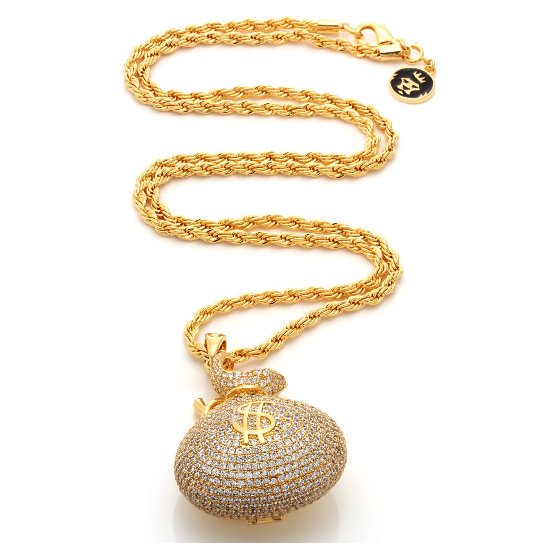 Money Bag Stash Necklace  in  by King Ice