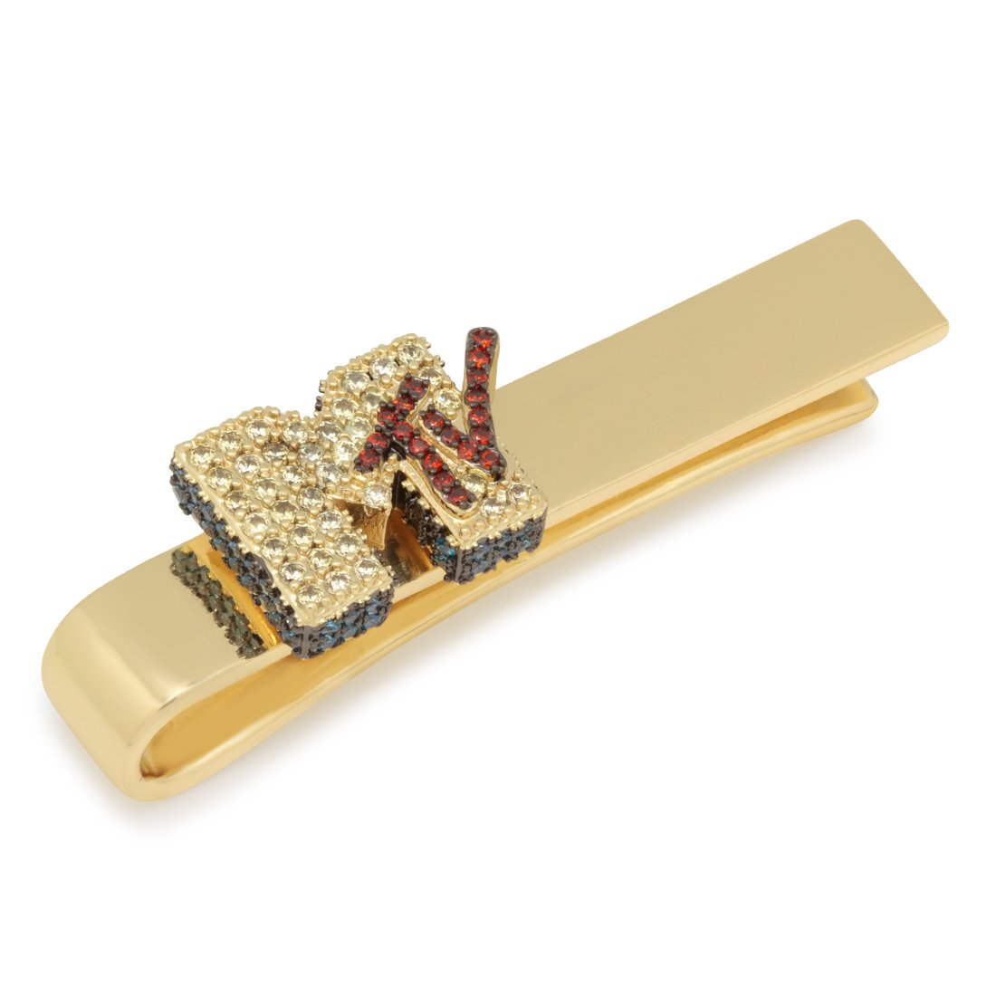 MTV x King Ice - Logo Tie Bar  in  14K Gold / L by King Ice