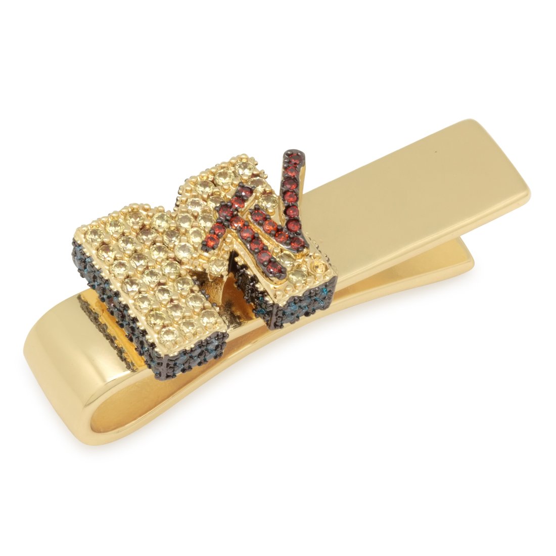 MTV x King Ice - Logo Tie Bar  in  14K Gold / M by King Ice