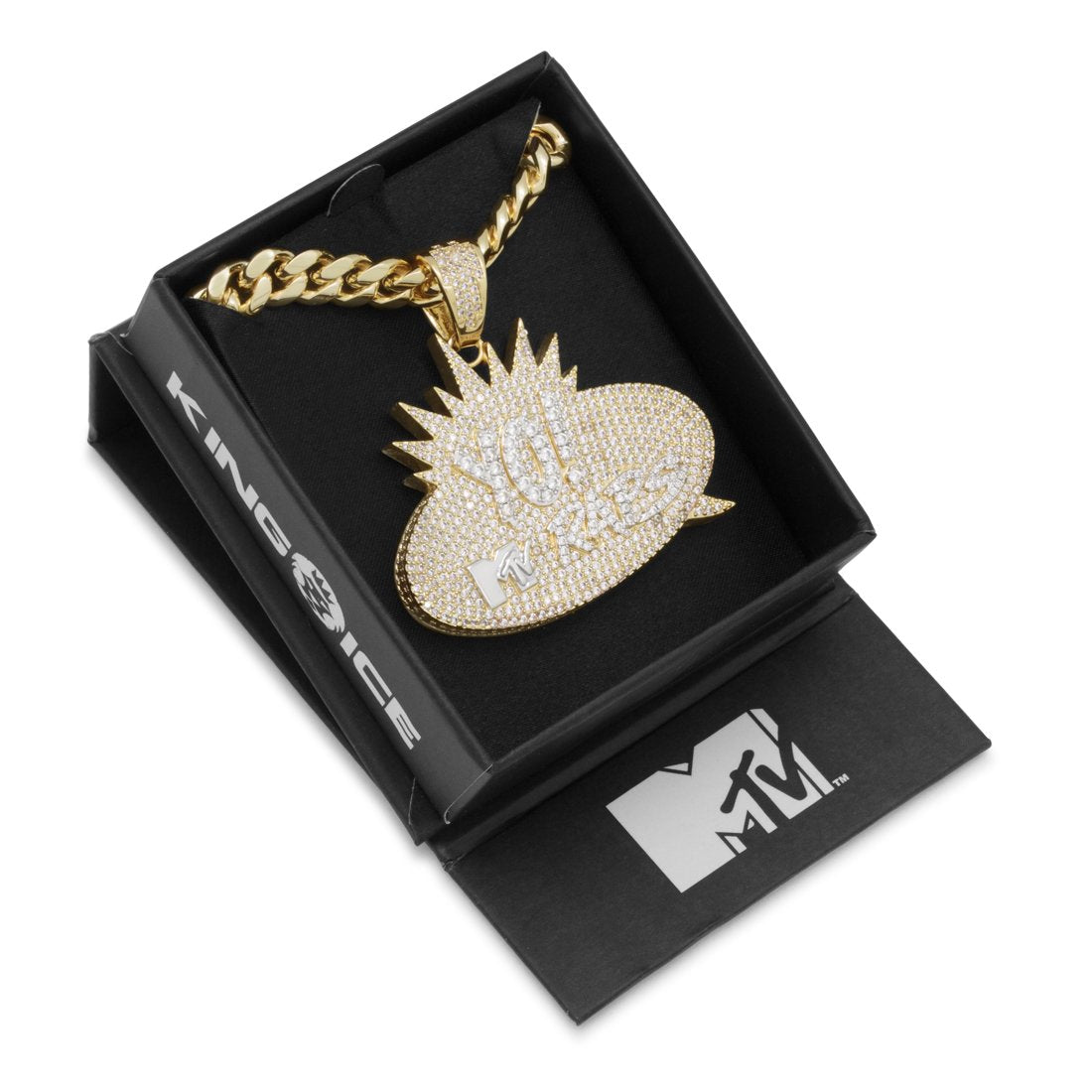 MTV x King Ice - Yo! MTV Raps Necklace  in  14K Gold / 2" by King Ice