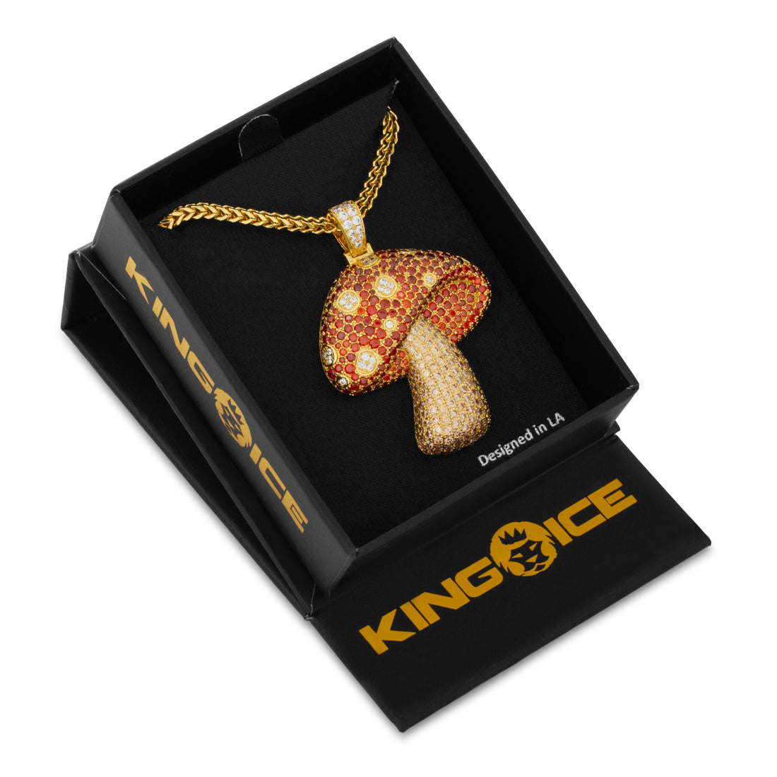 Mushroom Necklace  in  by King Ice