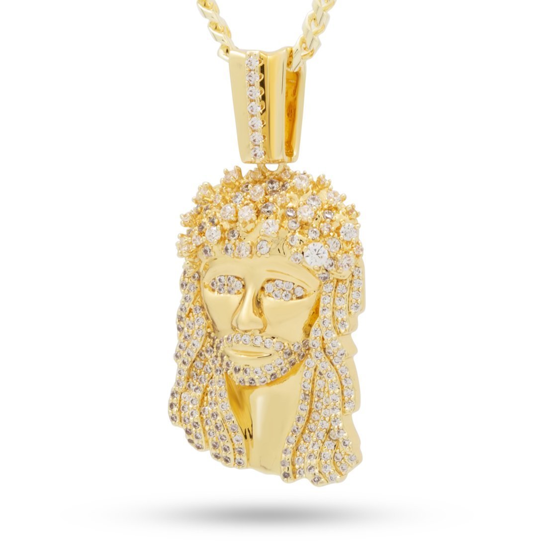 Notorious B.I.G. x King Ice - Biggie Jesus Necklace  in  14K Gold / 1.2" by King Ice