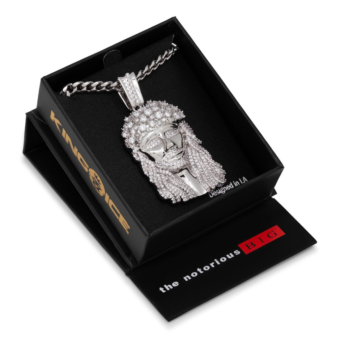 Notorious B.I.G. x King Ice - Biggie Jesus Necklace  in  by King Ice