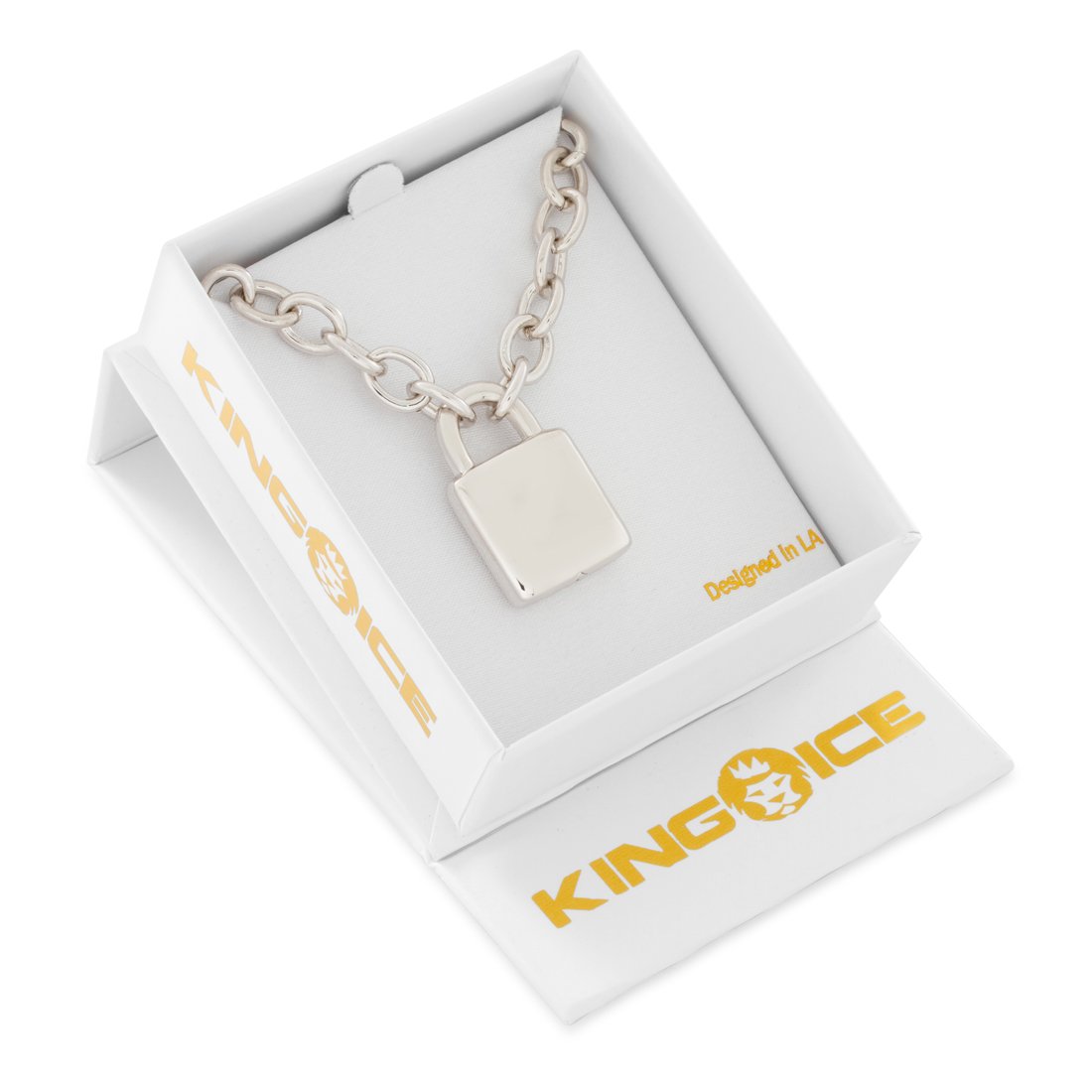 Original Padlock Necklace  in  by King Ice