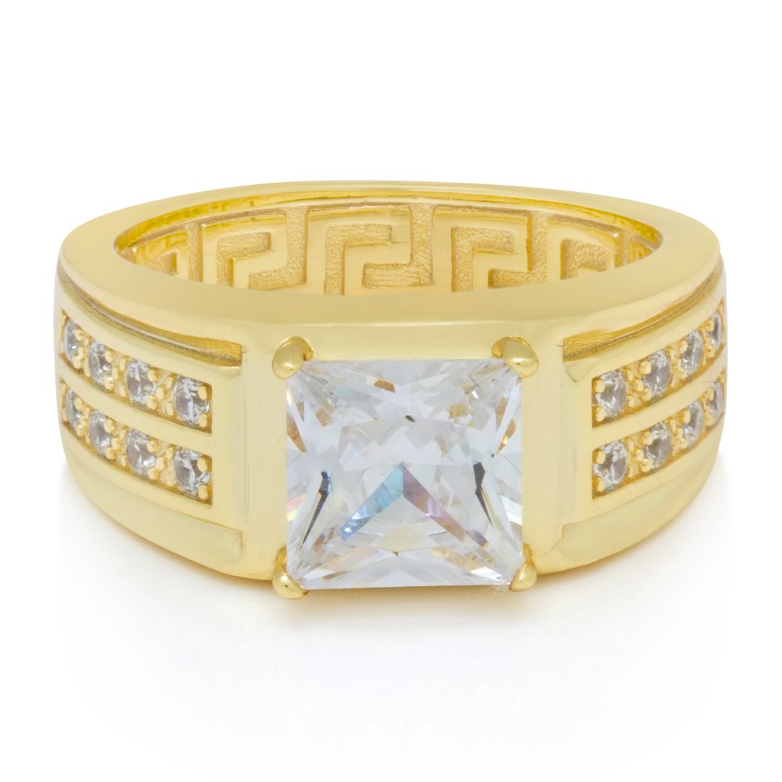 Princess-Cut Signet Ring  in  by King Ice