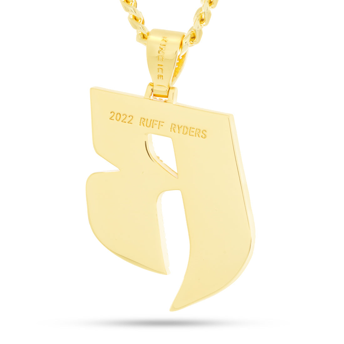 Ruff Ryders Logo Necklace  in  by King Ice